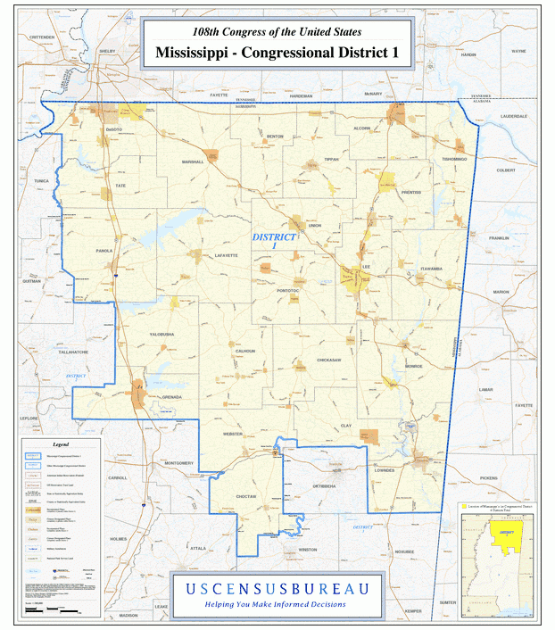 密西西比州(Mississippi)行政区划图,美国地图高清中文版